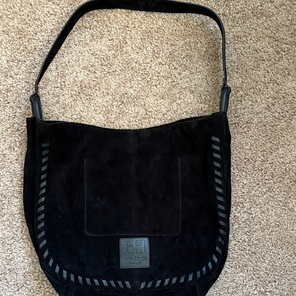 Haute Hippie Black Suede Bag